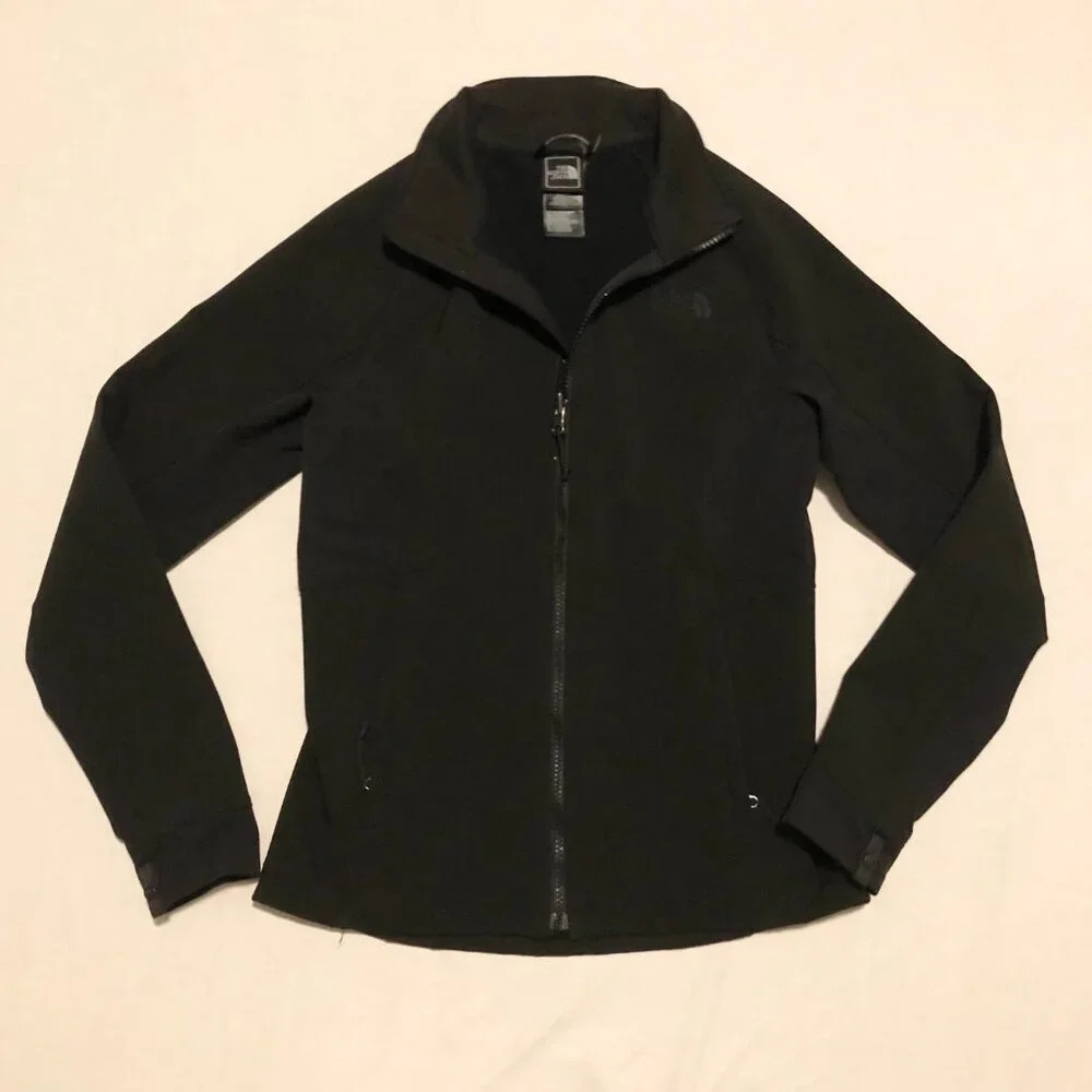 North Face Black Soft Shell Jacket Womens XS